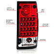 311043 Driver and Passenger Side LED Tail Light, With bulb(s), Red & Clear Lens, Chrome Interior, LED Series