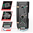 311068 Driver and Passenger Side LED Tail Light, With bulb(s), Red & Clear Lens, Chrome Interior, LED Series