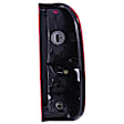 311071 Driver and Passenger Side LED Tail Light, With bulb(s), Red & Clear Lens, Chrome Interior, LED Series