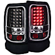 311073 Driver and Passenger Side LED Tail Light, With bulb(s), Clear Lens, Black Interior, LED Series