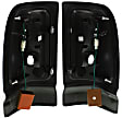 311073 Driver and Passenger Side LED Tail Light, With bulb(s), Clear Lens, Black Interior, LED Series