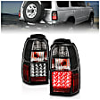 311099 Driver and Passenger Side LED Tail Light, With bulb(s), Clear Lens, Black Interior, LED Series