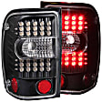 311107 Driver and Passenger Side LED Tail Light, With bulb(s), Clear Lens, Black Interior, LED Series