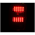 311107 Driver and Passenger Side LED Tail Light, With bulb(s), Clear Lens, Black Interior, LED Series