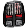 311127 Driver and Passenger Side LED Tail Light, With bulb(s), Clear Lens, Black Interior, LED Series