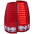 311140 Driver and Passenger Side LED Tail Light, With bulb(s), Red & Clear Lens, Chrome Interior, LED Series