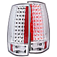 311141 Driver and Passenger Side LED Tail Light, With bulb(s), Clear Lens, Chrome Interior, LED Series
