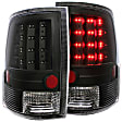 311144 Driver and Passenger Side LED Tail Light, With bulb(s), Clear Lens, Black Interior, LED Series