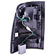311144 Driver and Passenger Side LED Tail Light, With bulb(s), Clear Lens, Black Interior, LED Series
