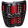 311145 Driver and Passenger Side LED Tail Light, With bulb(s), Clear Lens, Black Interior, LED Series