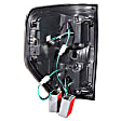 311145 Driver and Passenger Side LED Tail Light, With bulb(s), Clear Lens, Black Interior, LED Series