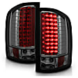 311159 Driver and Passenger Side LED Tail Light, With bulb(s), Smoked Lens, Chrome Interior, LED Series