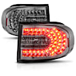 311184 Driver and Passenger Side LED Tail Light, With bulb(s), Smoked Lens, Chrome Interior, LED Series