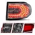 311184 Driver and Passenger Side LED Tail Light, With bulb(s), Smoked Lens, Chrome Interior, LED Series