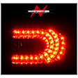 311184 Driver and Passenger Side LED Tail Light, With bulb(s), Smoked Lens, Chrome Interior, LED Series