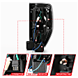 2011 Ford F-150 - Driver and Passenger Side LED Tail Light, With bulb(s), Led, Clear & Red Lens, Black Interior, LED Series