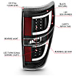2011 Ford F-150 - Driver and Passenger Side LED Tail Light, With bulb(s), Led, Clear & Red Lens, Black Interior, LED Series