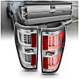 2012 Ford F-150 - Driver and Passenger Side LED Tail Light, With bulb(s), Led, Red & Clear Lens, Chrome Interior, LED Series