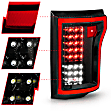 311261 Driver and Passenger Side LED Tail Light, With bulb(s), Clear Lens, Black Interior, LED Series