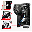 311261 Driver and Passenger Side LED Tail Light, With bulb(s), Clear Lens, Black Interior, LED Series