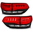 2017 Jeep Grand Cherokee - Driver and Passenger Side LED Tail Light, With bulb(s), Led, Clear & Red Lens, Black Interior, LED Series