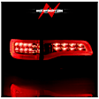 2017 Jeep Grand Cherokee - Driver and Passenger Side LED Tail Light, With bulb(s), Led, Clear & Red Lens, Black Interior, LED Series