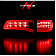 311269 Driver and Passenger Side LED Tail Light, With bulb(s), Red & Smoked Lens, Chrome Interior, LED Series