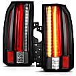 2018 GMC Yukon - Driver and Passenger Side LED Tail Light, With bulb(s), With Led, Clear Lens, Black Interior, LED Series