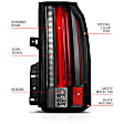 2018 GMC Yukon - Driver and Passenger Side LED Tail Light, With bulb(s), With Led, Clear Lens, Black Interior, LED Series