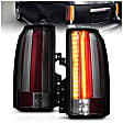 311276 Driver and Passenger Side LED Tail Light, With bulb(s), Smoked Lens, Chrome Interior, LED Series