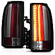 311276 Driver and Passenger Side LED Tail Light, With bulb(s), Smoked Lens, Chrome Interior, LED Series