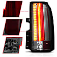311276 Driver and Passenger Side LED Tail Light, With bulb(s), Smoked Lens, Chrome Interior, LED Series