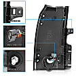 311276 Driver and Passenger Side LED Tail Light, With bulb(s), Smoked Lens, Chrome Interior, LED Series