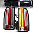 311277 Driver and Passenger Side LED Tail Light, With bulb(s), Clear Lens, Chrome Interior, LED Series