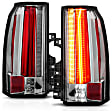 311277 Driver and Passenger Side LED Tail Light, With bulb(s), Clear Lens, Chrome Interior, LED Series