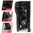 311285 Driver and Passenger Side LED Tail Light, With bulb(s), Clear Lens, Black Interior, LED Series