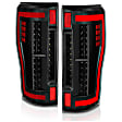 311287 Driver and Passenger Side LED Tail Light, With bulb(s), Clear Lens, Black Interior, LED Series
