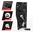 311288 Driver and Passenger Side LED Tail Light, With bulb(s), Smoked Lens, Black Interior, LED Series