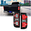311289 Driver and Passenger Side LED Tail Light, With bulb(s), Clear Lens, Black Interior, LED Series