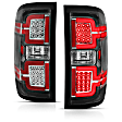 311289 Driver and Passenger Side LED Tail Light, With bulb(s), Clear Lens, Black Interior, LED Series