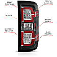 311289 Driver and Passenger Side LED Tail Light, With bulb(s), Clear Lens, Black Interior, LED Series