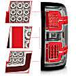 311291 Driver and Passenger Side LED Series LED Tail Light, With bulb(s), Fits Factory Non LED Models Only