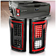 311293 Driver and Passenger Side LED Tail Light, With bulb(s), Clear Lens, Black Interior, LED Series