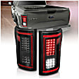 311294 Driver and Passenger Side LED Tail Light, With bulb(s), Smoked Lens, Black Interior, LED Series