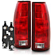 311300 Driver and Passenger Side Halogen Tail Light, With bulb(s), Clear & Red Lens, Euro Series