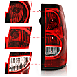 311302 Driver and Passenger Side Halogen Tail Light, With bulb(s), Clear & Red Lens, Euro Series
