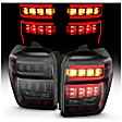 311312 Driver and Passenger Side LED Tail Light, With bulb(s), Smoked Lens, Black Interior, LED Series