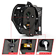311312 Driver and Passenger Side LED Tail Light, With bulb(s), Smoked Lens, Black Interior, LED Series