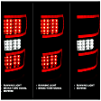 311314 Driver and Passenger Side LED Tail Light, With bulb(s), Clear Lens, Black Interior, LED Series