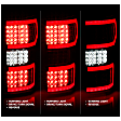 2020 Ford F-150 - Driver and Passenger Side LED Tail Light, With bulb(s), Led; With Sequential, Clear Lens, Chrome Interior, LED Series